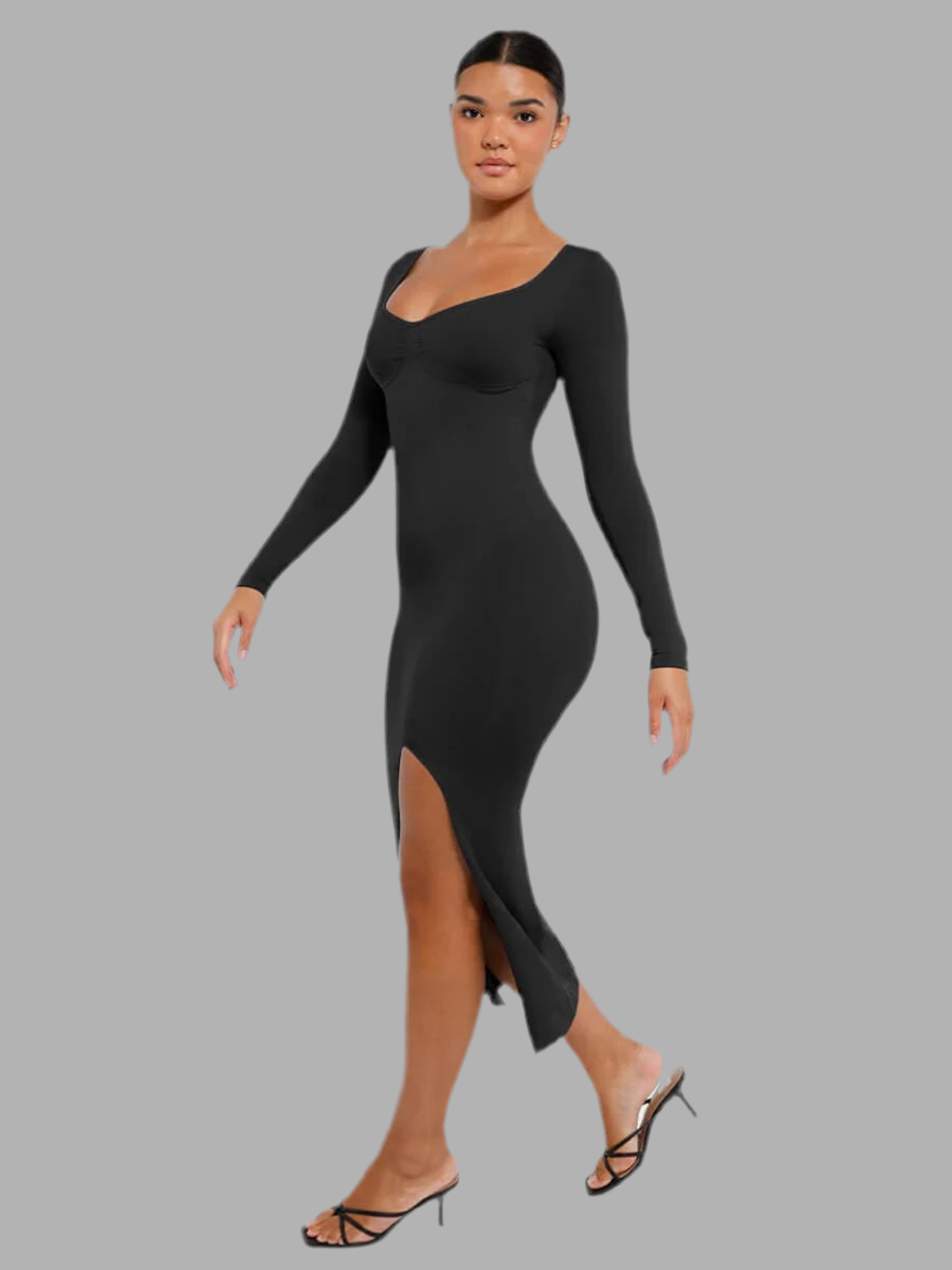 Contour Fit High Slit Shaping Dress