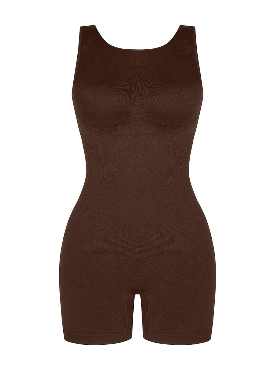 SculptFit Round Neck U-Back Mid-Thigh Jumpsuit