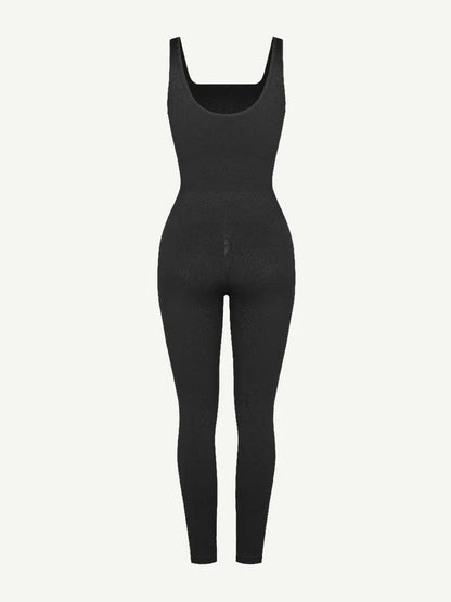 SculptFit Square Neck U-Back Jumpsuit