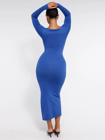 Contour Fit High Slit Shaping Dress