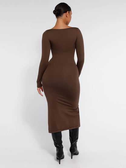 Contour Fit High Slit Shaping Dress