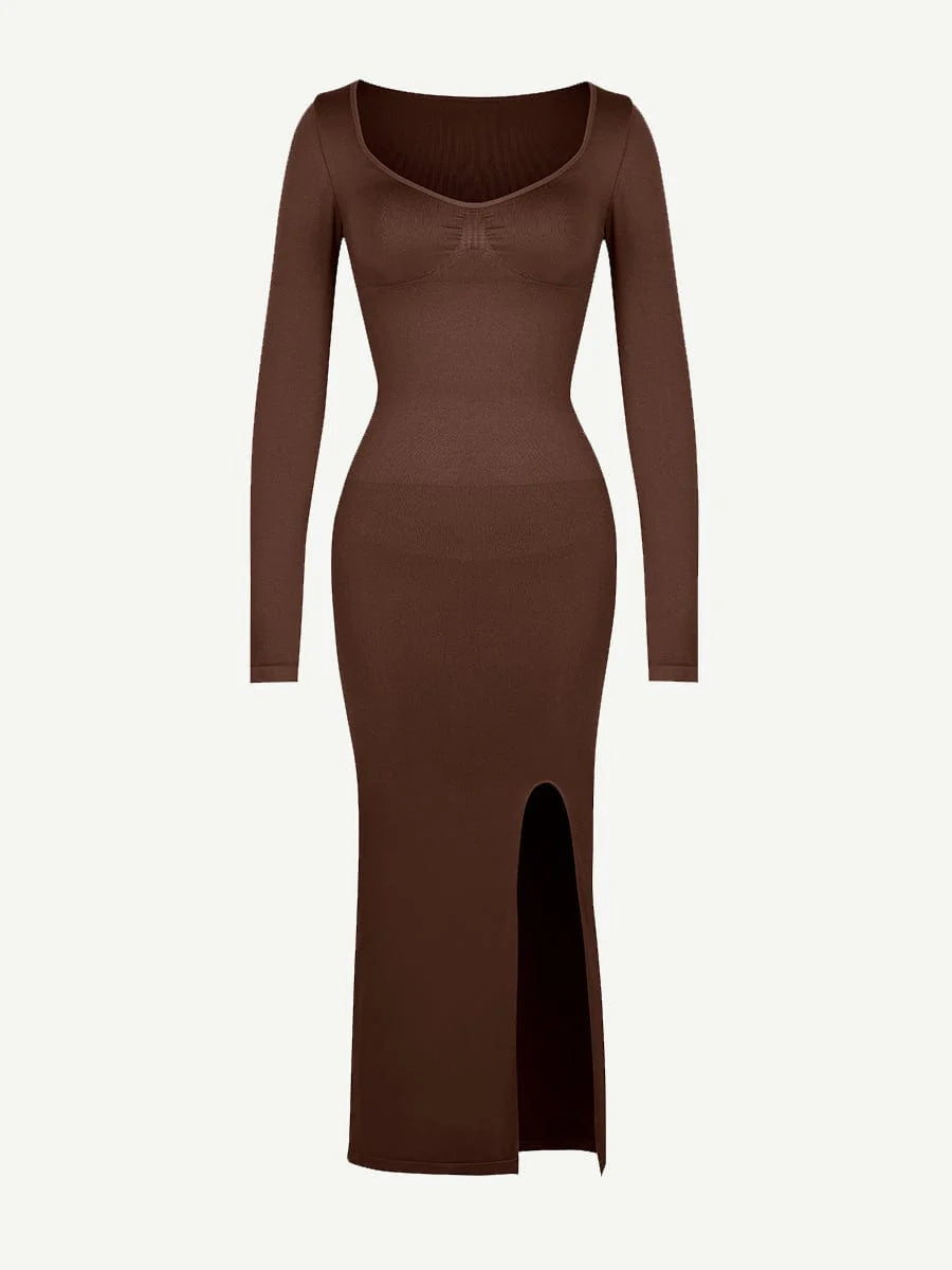 Contour Fit High Slit Shaping Dress