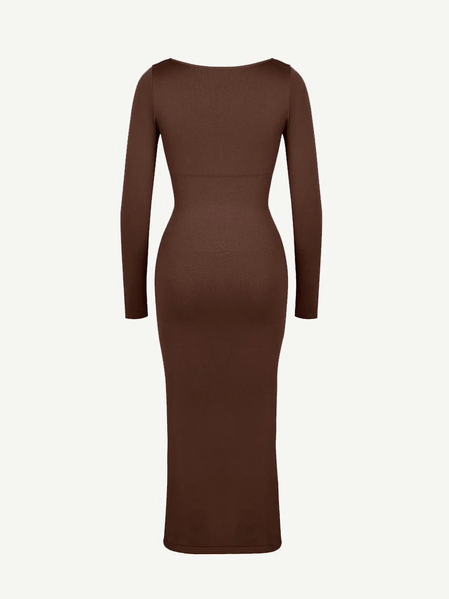 Contour Fit High Slit Shaping Dress